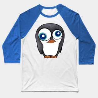 Confused Penguin - A Little Messed Up Bird Baseball T-Shirt